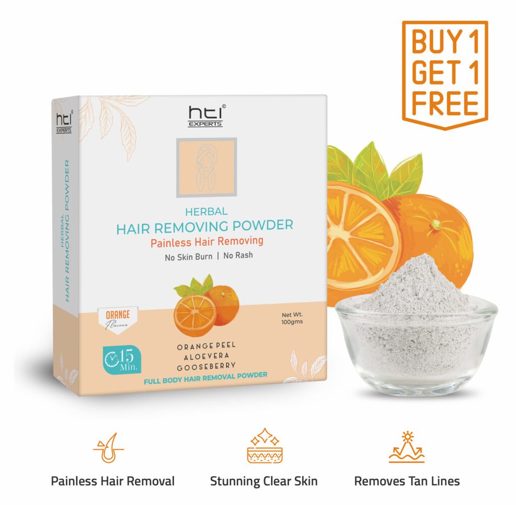 Herbal Hair Removing Powder Orange Flavor HTI Experts