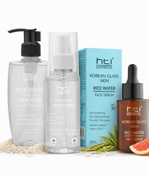 Rice Water Combo (Rice Facewash + Rice Face Toner + Rice Face Serum)